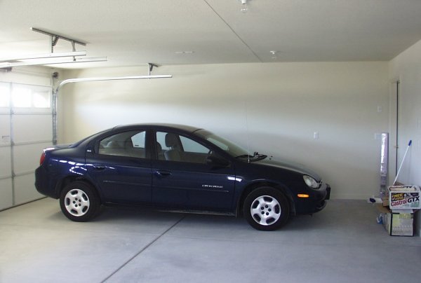 1st car in the garage - Rental car I had for the 3 weeks I was in Lake Havasu for closing & getting window coverings made & installed