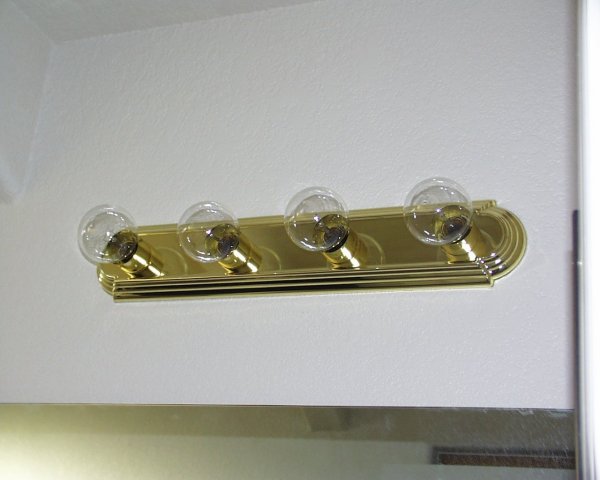 Light 3 / this light bar is in the guest/main bathroom