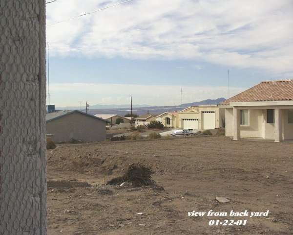 View from back - looking West