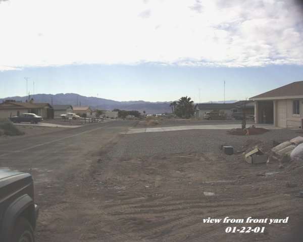 Front view looking West
