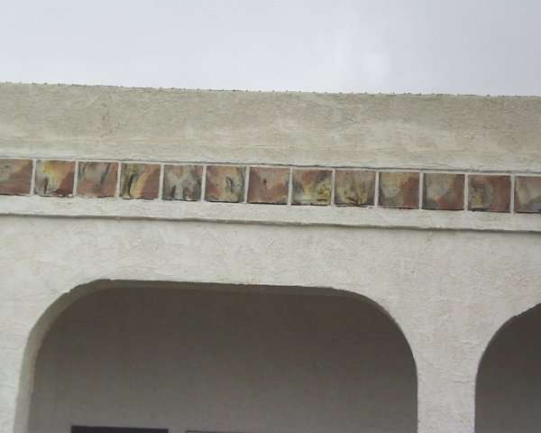 Mexican tiles to use for stepping stones