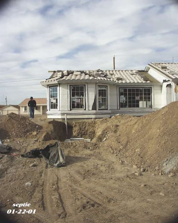 Location of septic tank