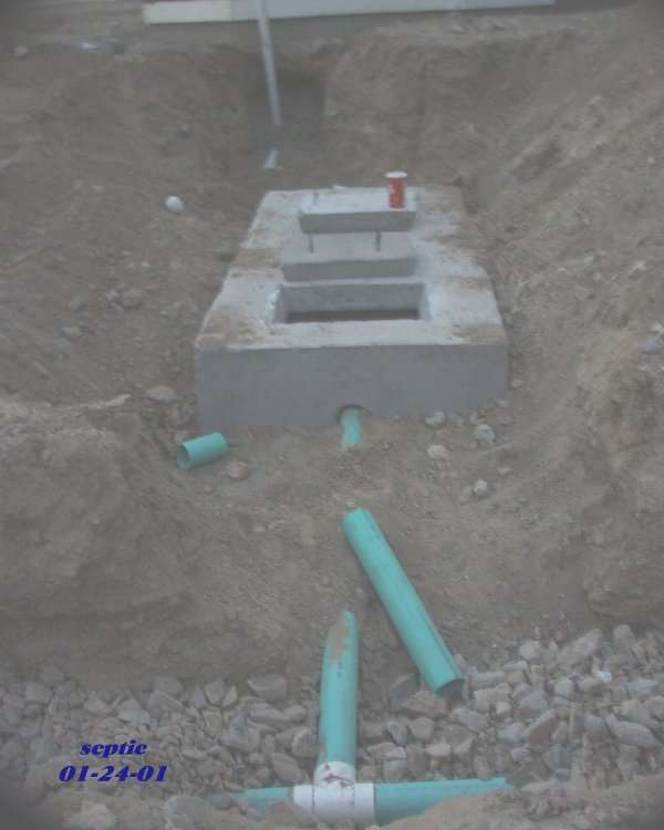 Location of septic tank